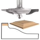 Raised Panel Router Bits with Rounded Ogee (3-Wing) | EAGLE AMERICA