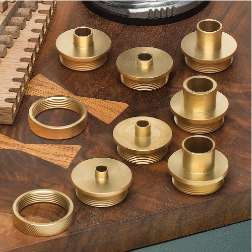 Router Template Guides 9 pc Set - Brass