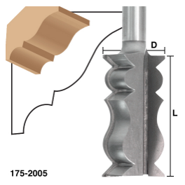 Crown Molding Router Bits 1-1/4" x 2-7/16" CL x 1/2" shank | EAGLE AMERICA