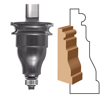 Architectural Molding Router Bits 2" CL x 1/2" shank | MLCS