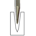 Veining Router Bits | 45 and 15 Degree Solid Carbide | EAGLE AMERICA