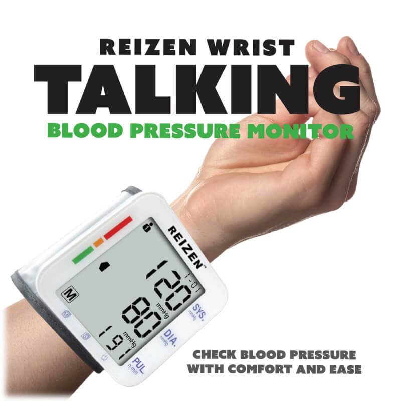 Reizen wrist talking blood pressure monitor