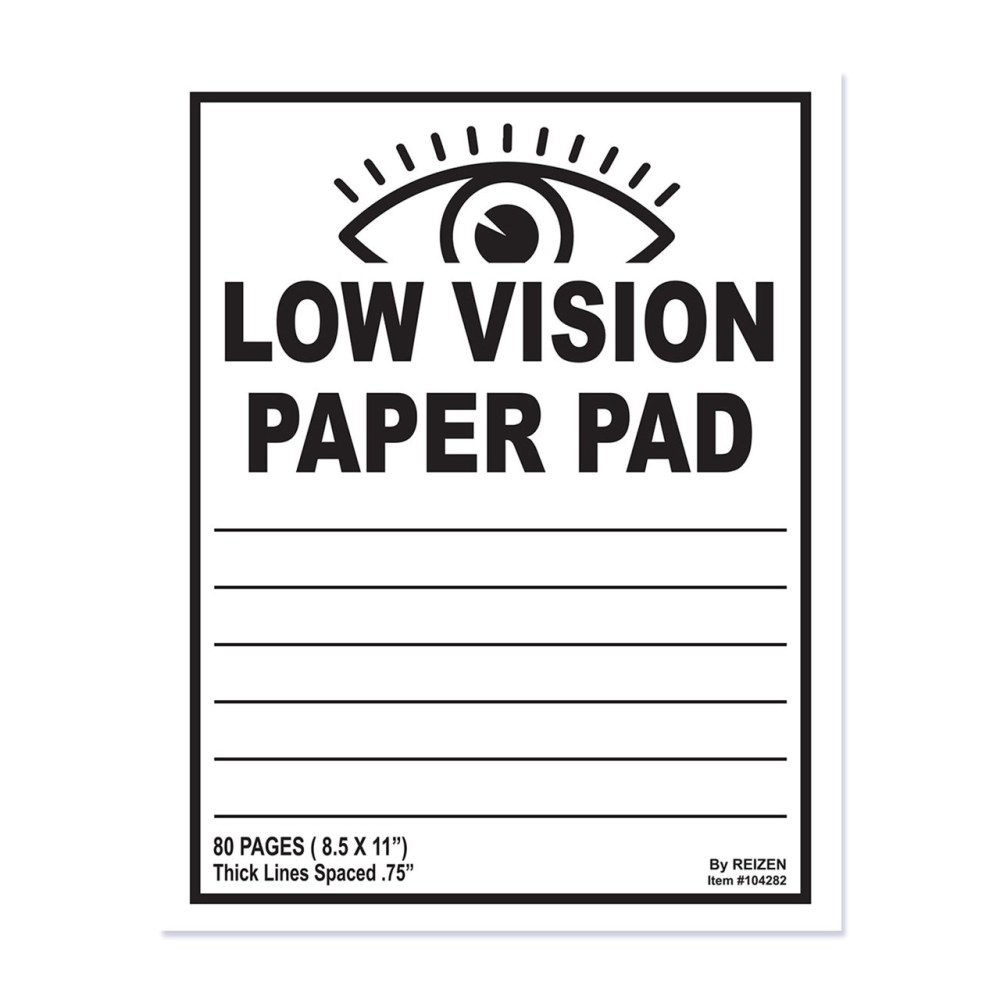 Low Vision Notebook