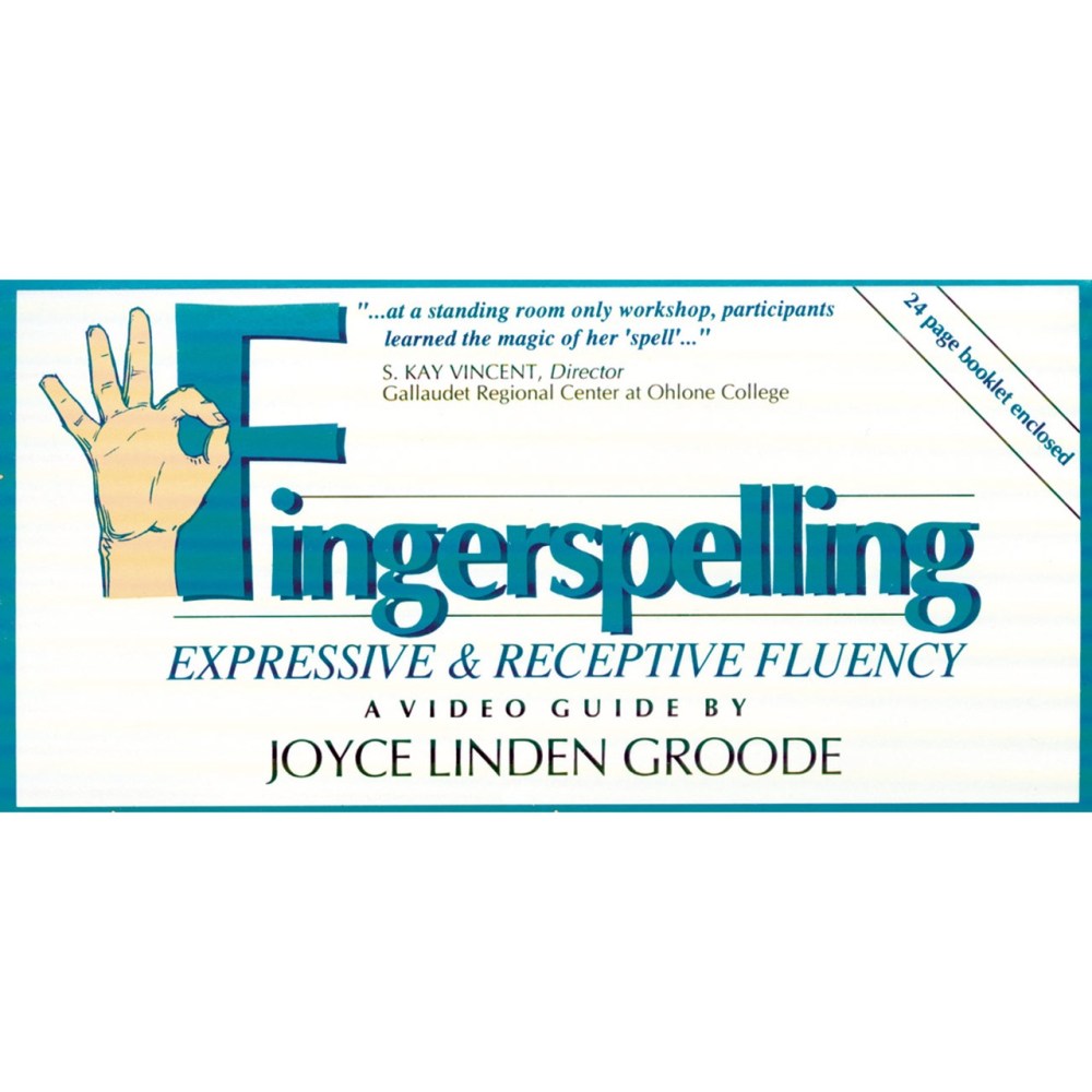 Fingerspelling- Expressive and Receptive Fluency -VHS