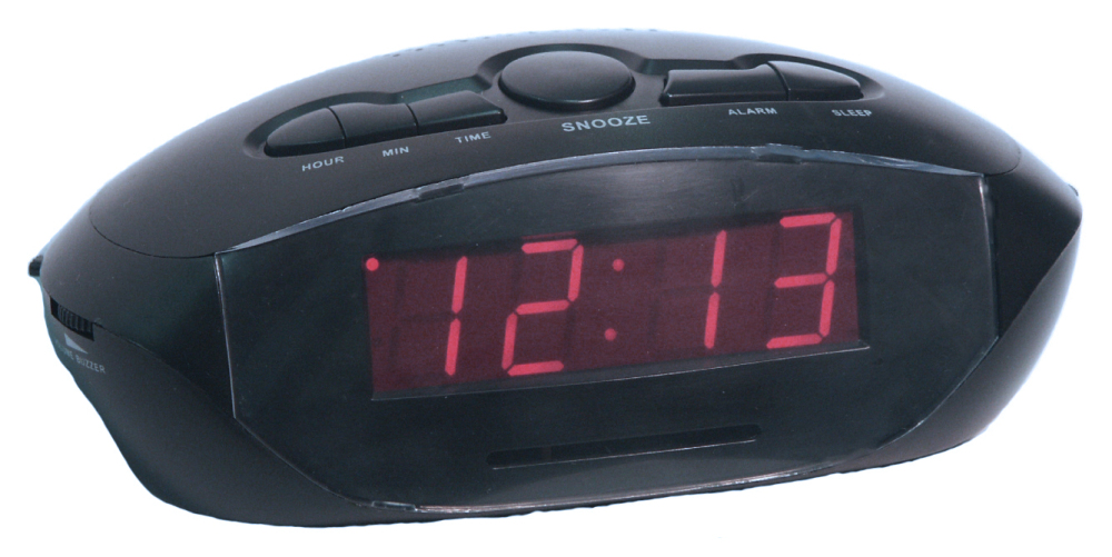 Big .9-inch Numbers LED Clock Radio with Two USB Charging Ports