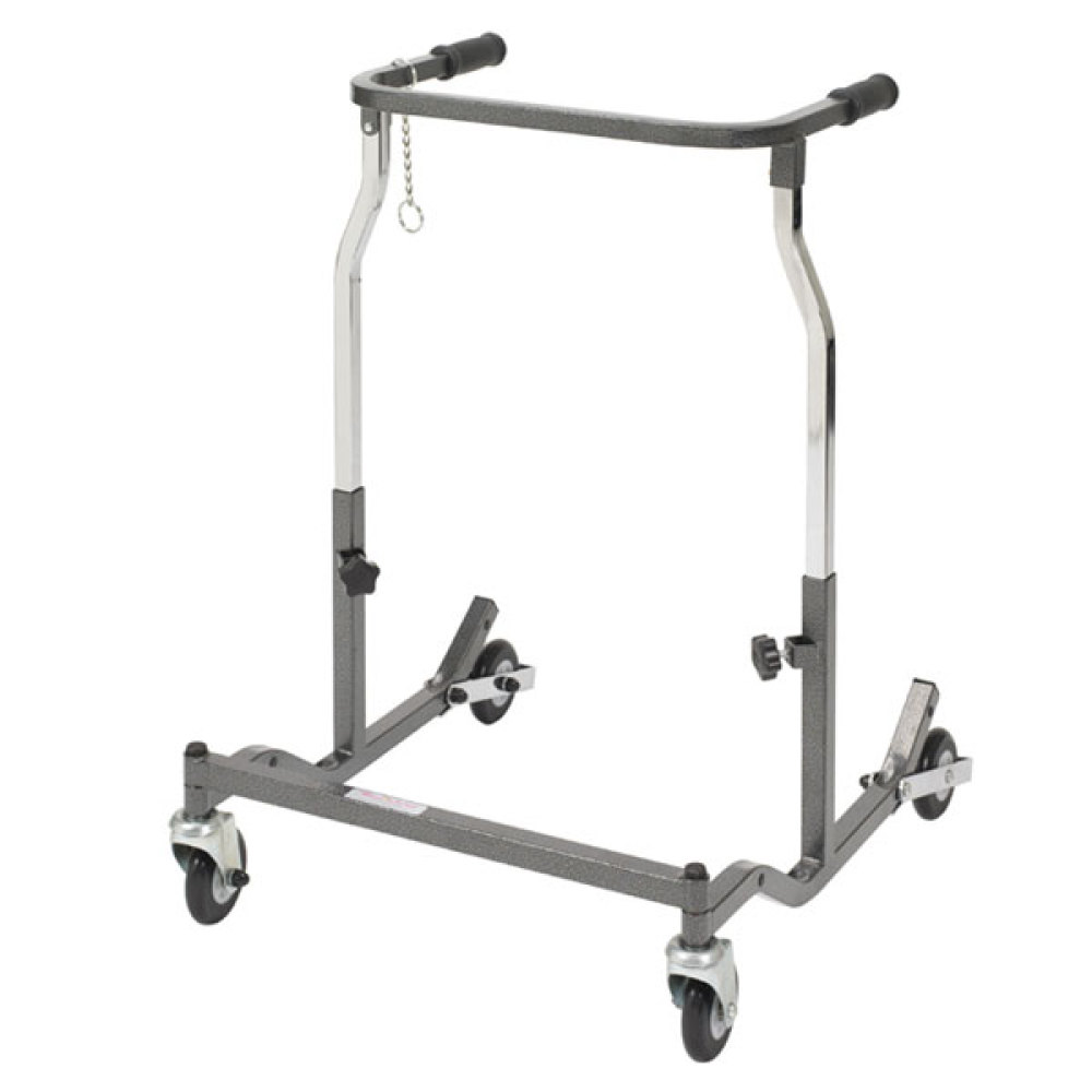 Drive Medical Adult Anterior Safety Walker with Hand Brakes Burgundy
