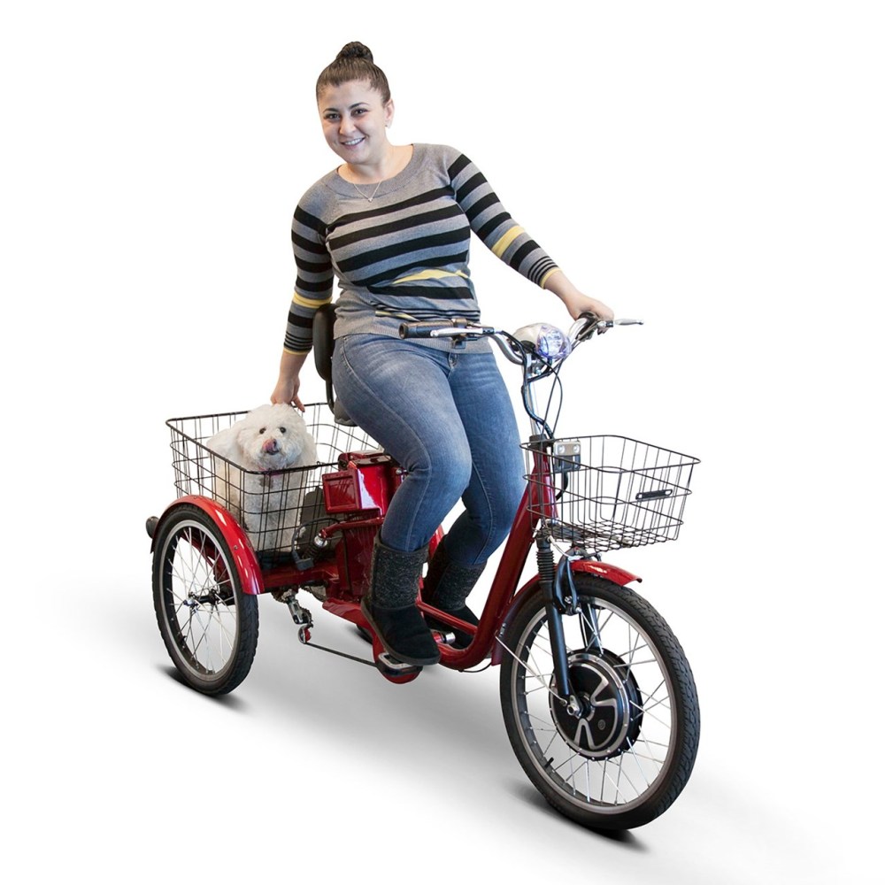 EWheels EW-29 Electric Trike Tricycle Scooter- Red