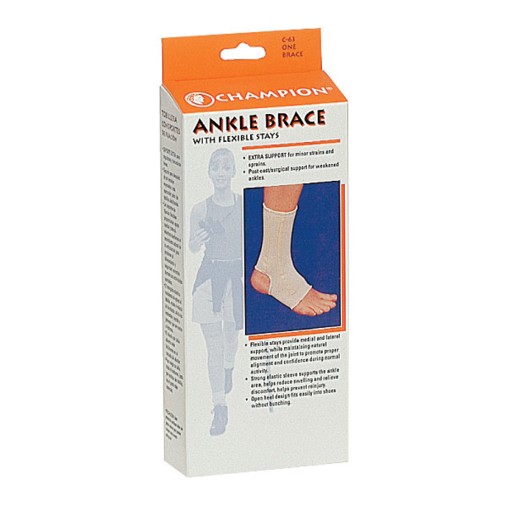 Ankle Support, Size Medium with Spiral Stays