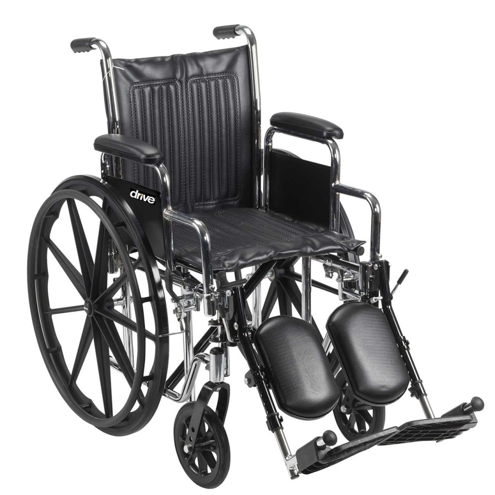 Chrome Sport 18-in Wheelchair- Desk Arms- Footrests