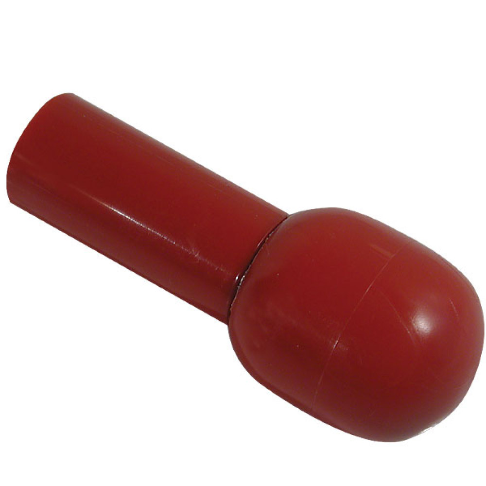 Europa Mushroom Rolling Cane Tip - 5-8 inch Red
