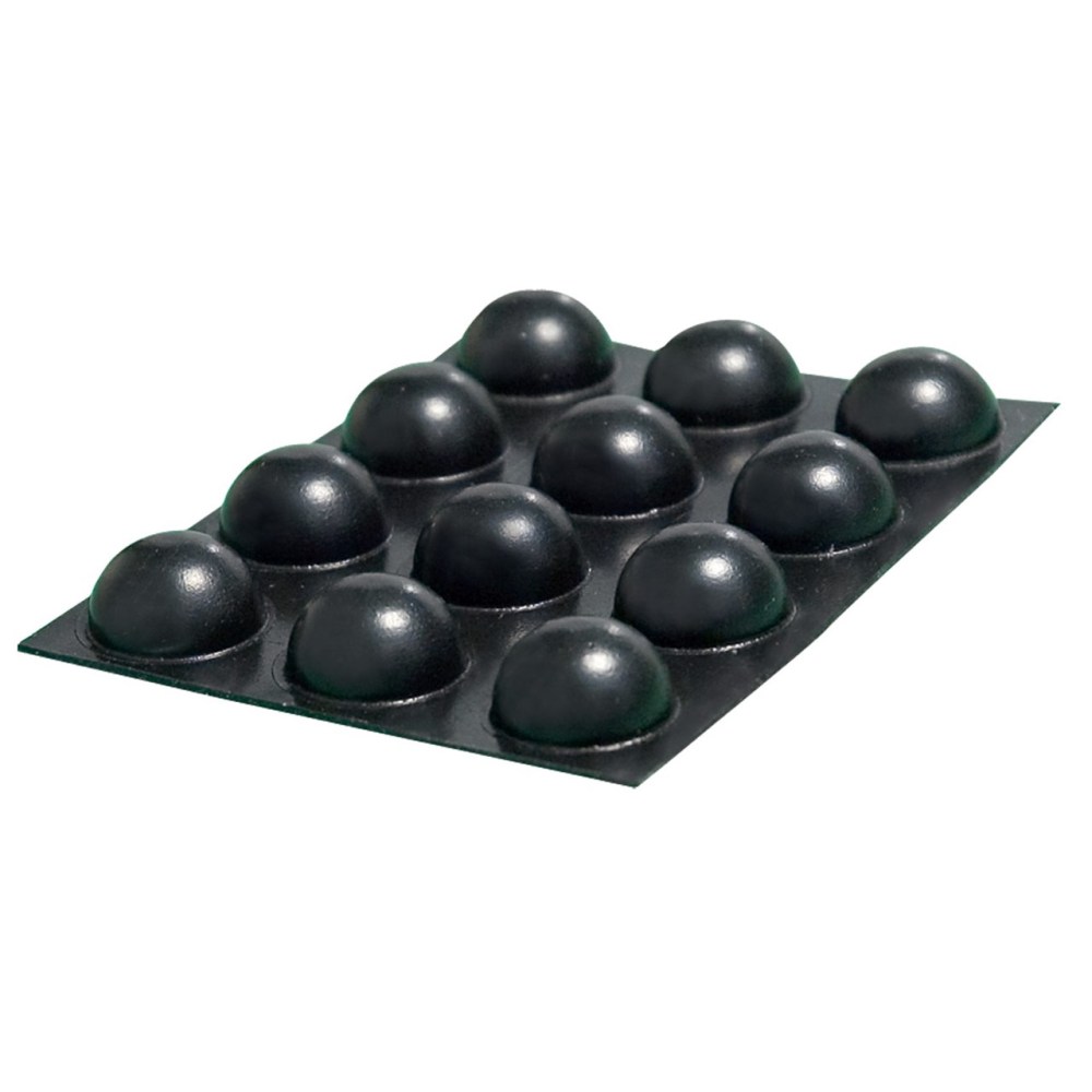 Bump Dots - Small, Black Round - 25 per package