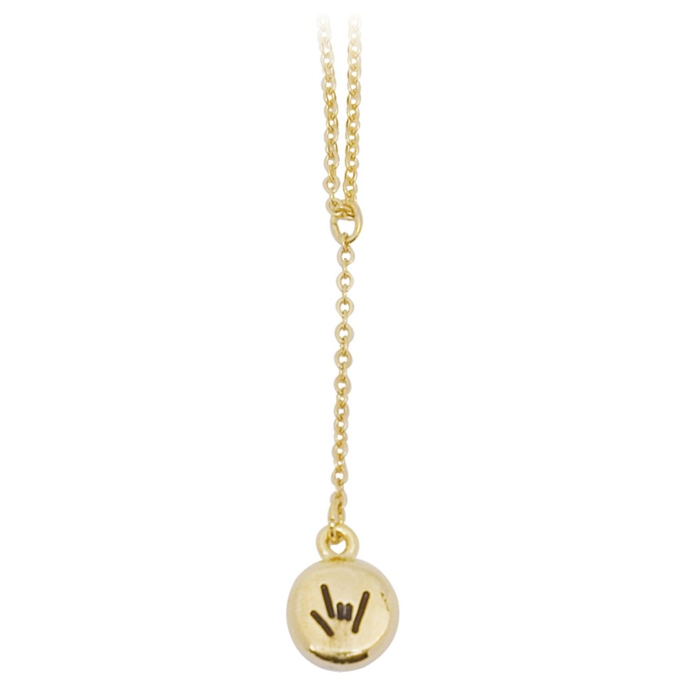 Gold-Plated Drop Necklace