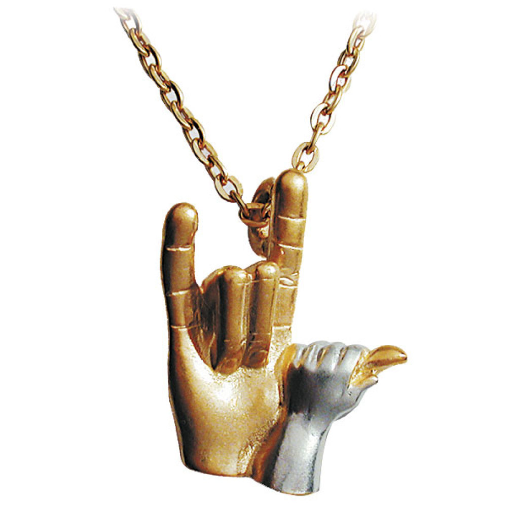 ILY Hands with 18 inch Chain