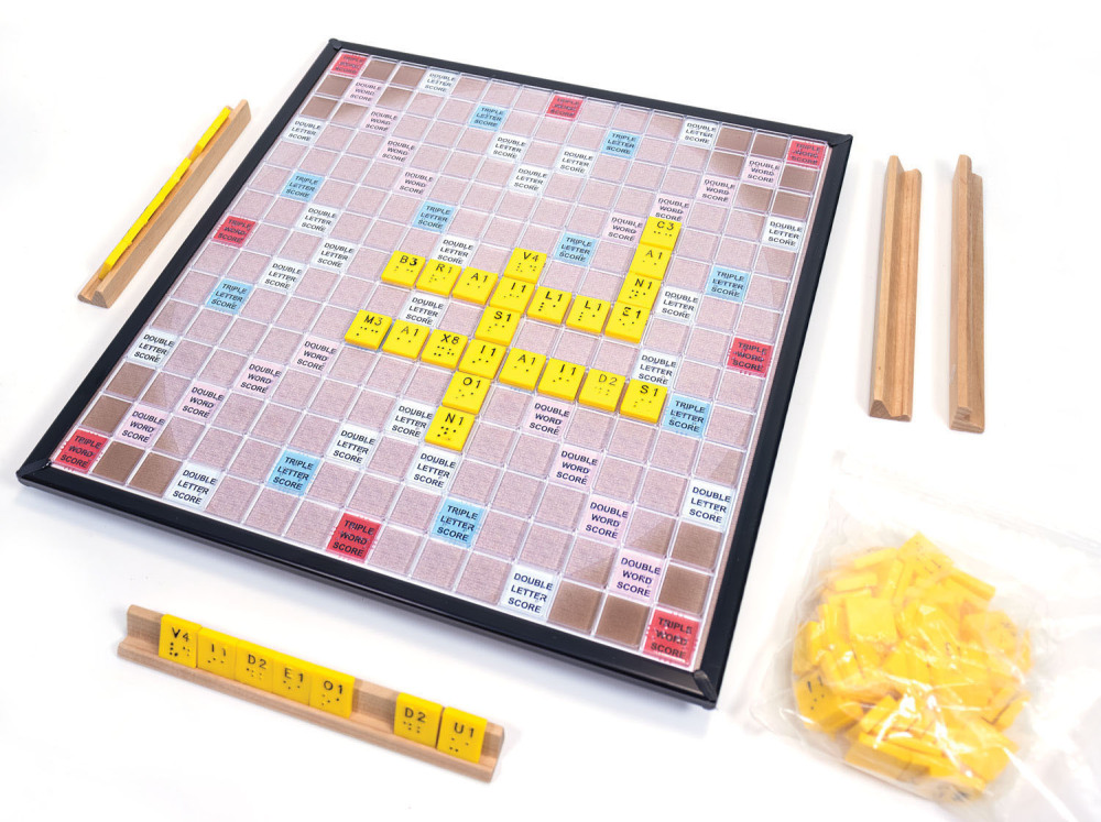 Deluxe Scrabble Game: Braille Version - New and Improved