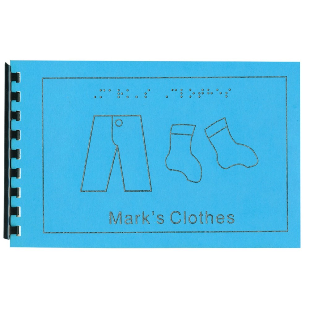 Childrens Braille Book - Clothes
