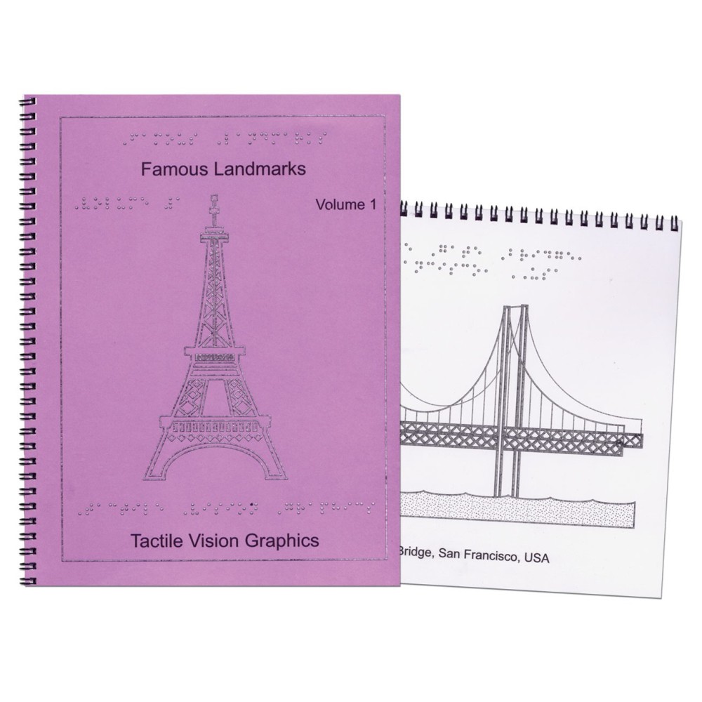 Famous Landmarks-Braille and Tactile 2-Book Set
