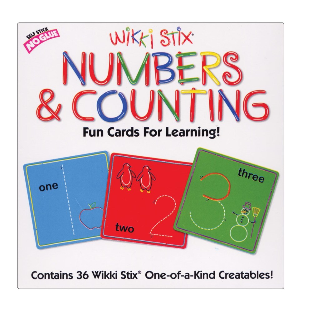 Wikki Stix Numbers and Counting Fun Cards for Learning