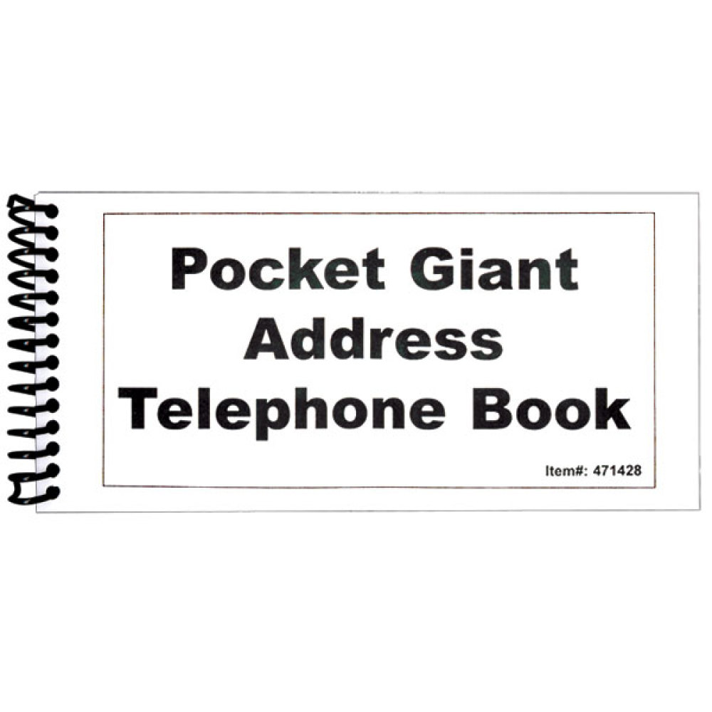 Pocket Large Print Address Book - 10 Pack