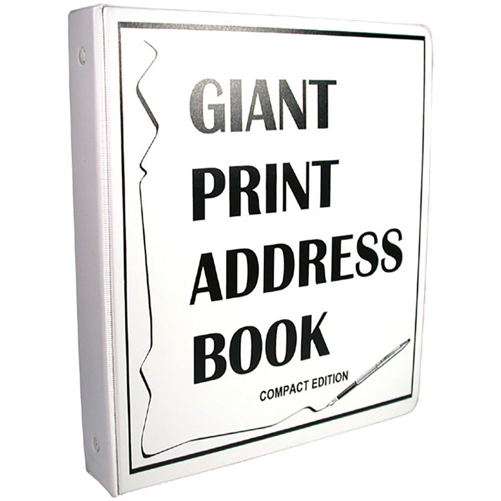 Compact Edition Giant Print Address Book for Low Vision