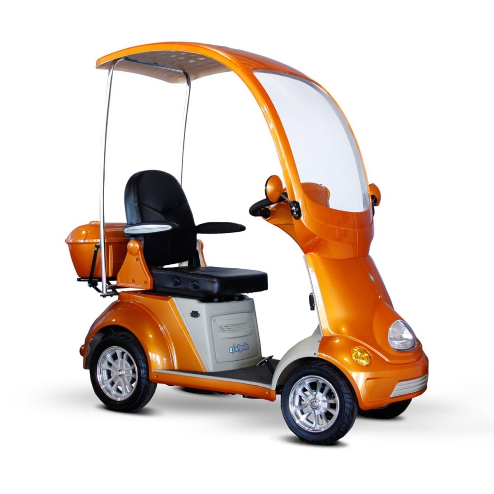 E-Wheels EW-54 4-Wheel Buggie Electric Mobility Scooter- Orange