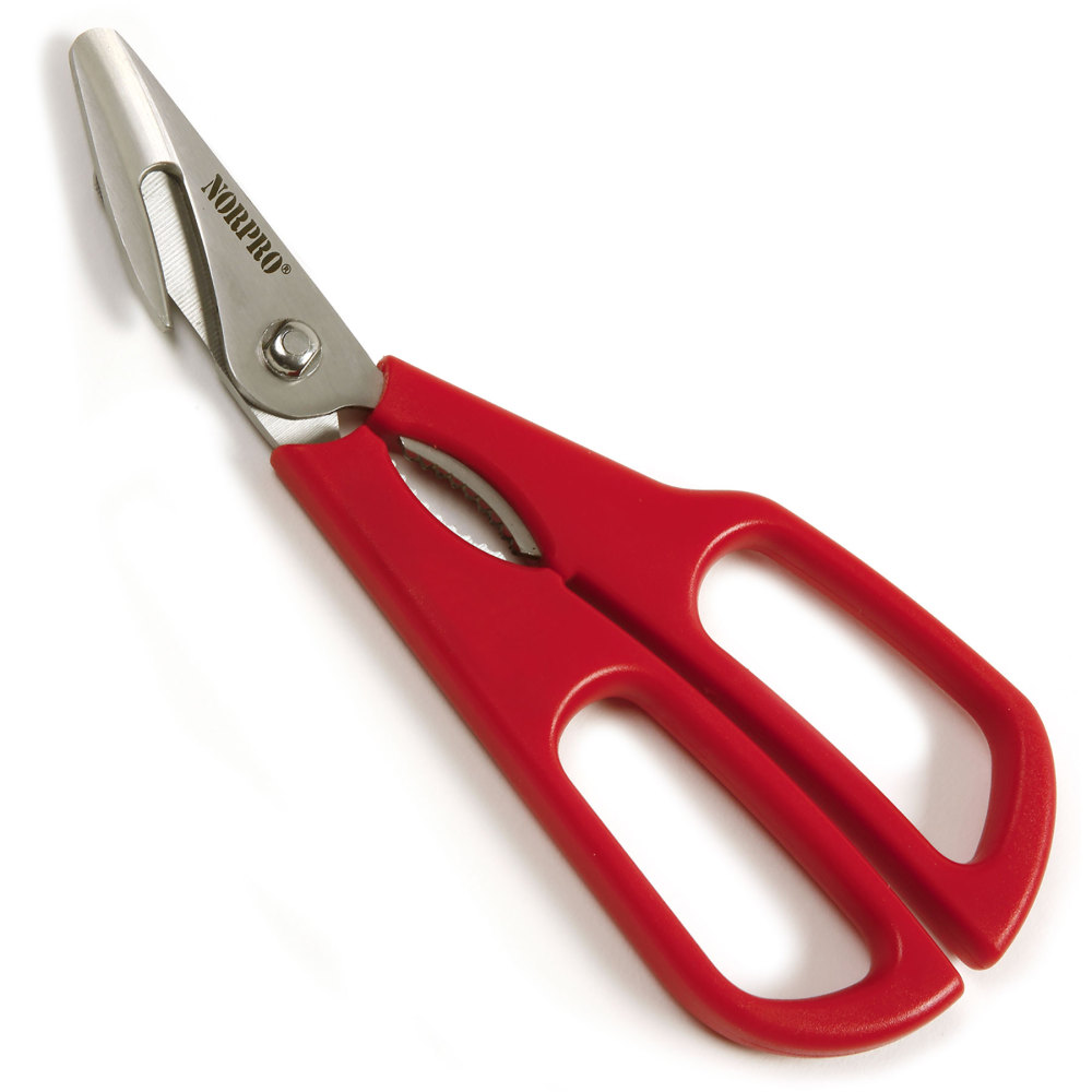 Ultimate Seafood Sheers - Stainless steel blades - Red handle