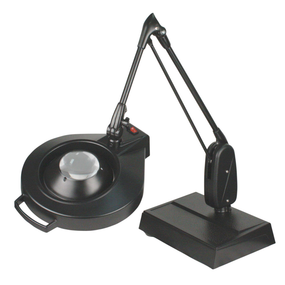 Dazor Circline Desk Base 33-Inch LED Magnifier- 16D 5x- Black