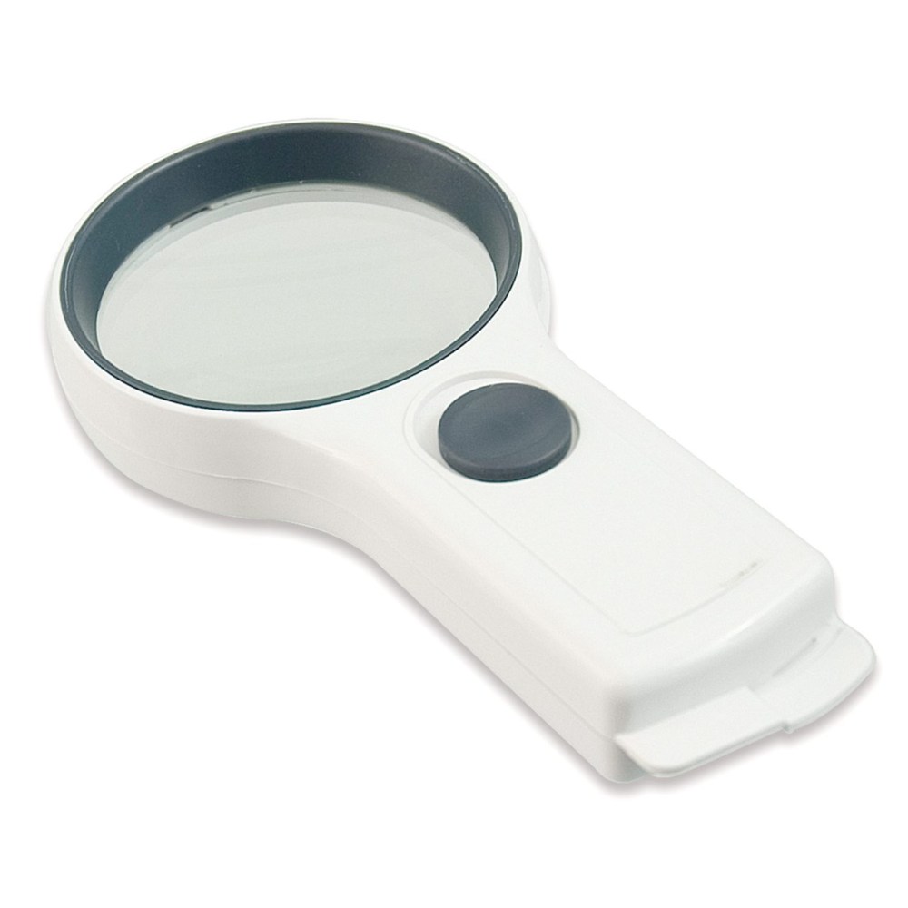 EZOptix 3x 75mm Handheld Illuminated Pocket Magnifier with LED Light