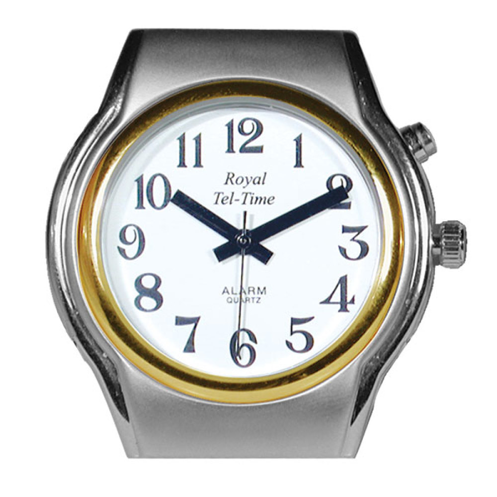 Mens Spanish Royal Tel-Time One Button Talking Watch- Expansion Band