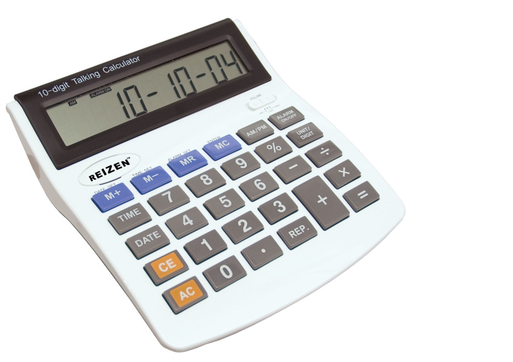 10-Digit Talking Calculator-Talking Alarm