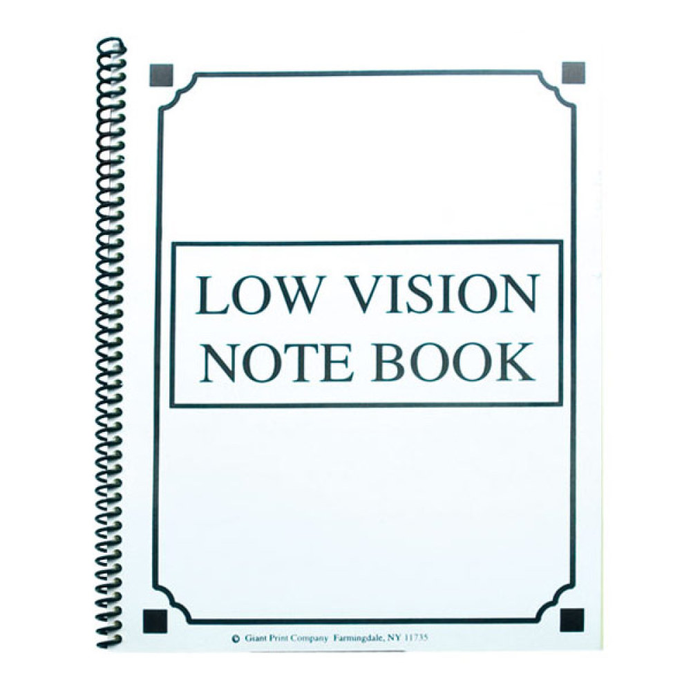 Low Vision Notebook - Thick Lines