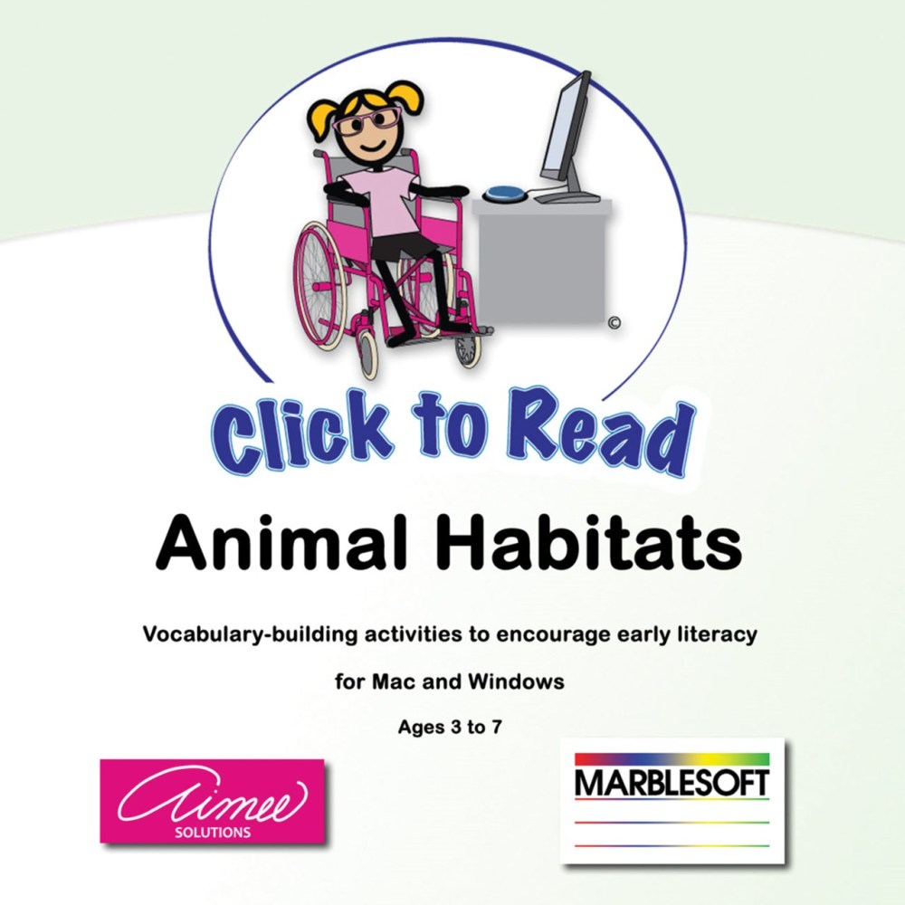 Click to Read- Animal Habitats- One User- Software