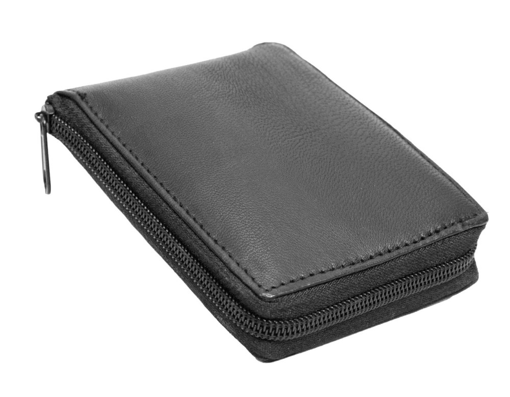 Leather Bi-Fold Wallet (Black)