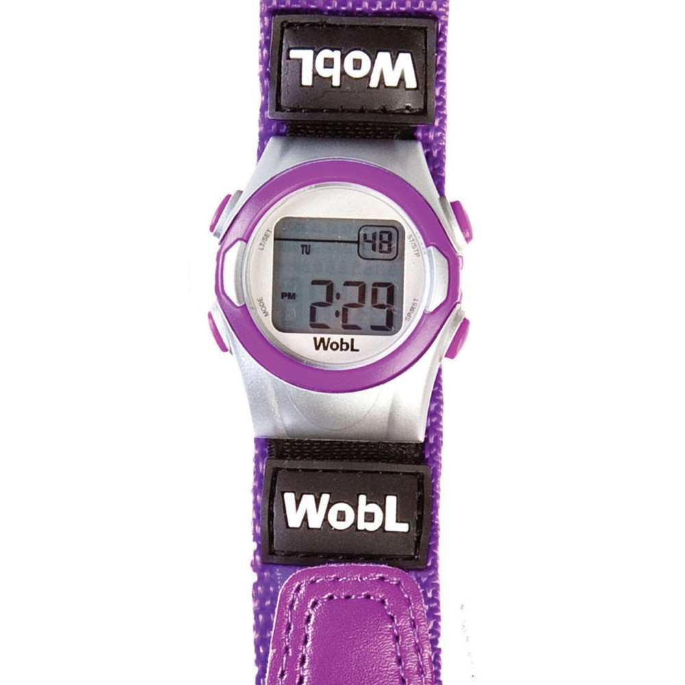 WobL 8-Alarm Vibrating Reminder Watch- Purple