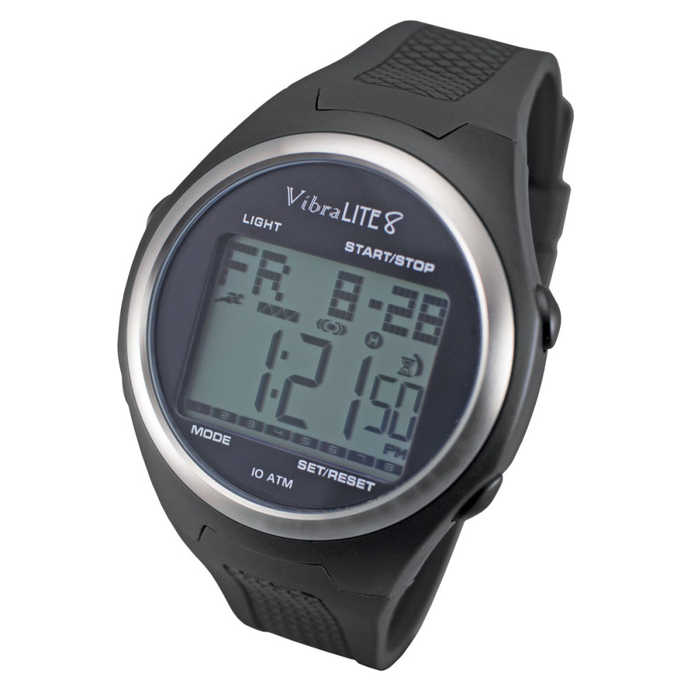 VibraLite 8 Watch with Black Silicone Band