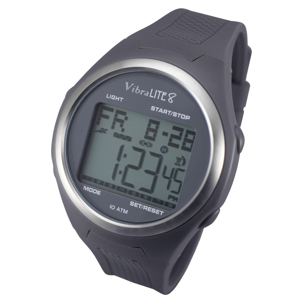 VibraLite 8 Watch with Grey Silicone Band