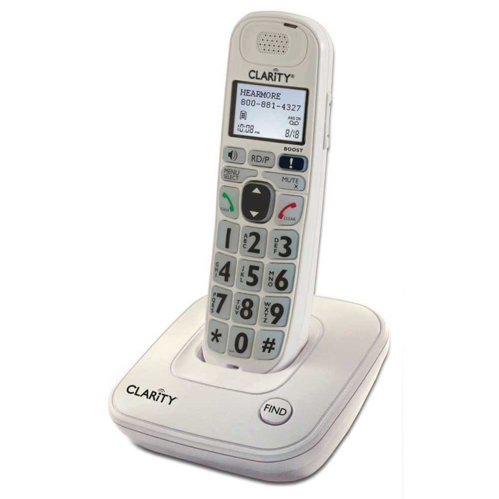 Clarity D704 Amplified Low Vision Big Button Cordless Phone- 40dB