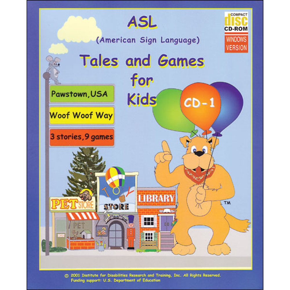 ASL Tales and Games for Kids -CDRom