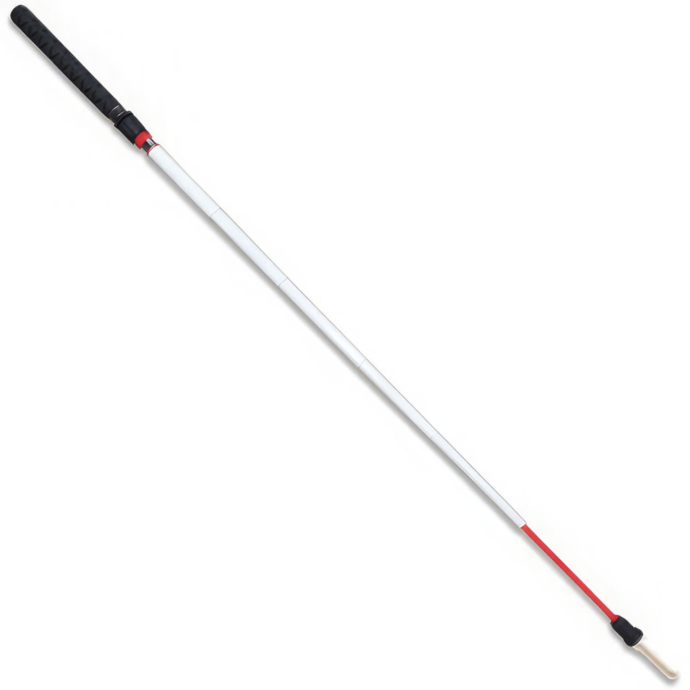 Fiberglass Telescopic Cane 8mm Threaded Pencil Hook Tip 46-52 Inches