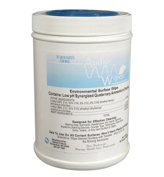 Audiowipes Disinfectant Towelettes -Canister