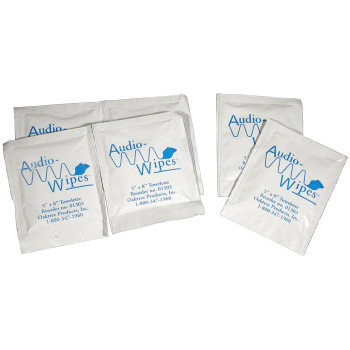 Audiowipes Disinfectant Towelettes -100 per box