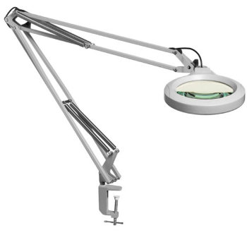 LFM LED Magnifier- 45in Arm- 3.0D 1.75x- Clamp- Grey