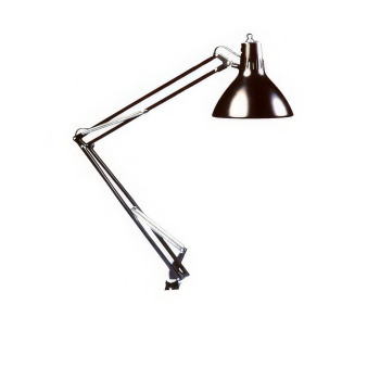 LS Task Lamp- 45in Arm with Edge Clamp- Black
