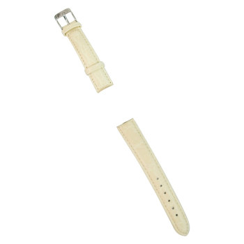 Ivory Leather Band for Ladies Talking Watch- Chrome
