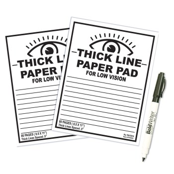 Printable Low Vision Writing Paper - Half Inch - Letter