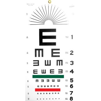 Kindergarten Snellen Eye Chart