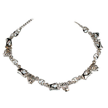 Friendship Necklace Silver Friendship Necklace Silver