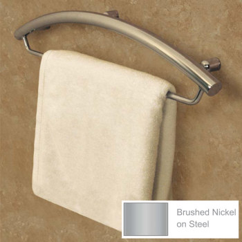 Invisia Towel Bar-Support Rail- 24-in.- Nickel Invisia Towel Bar-Support Rail- 24-in.- Nickel