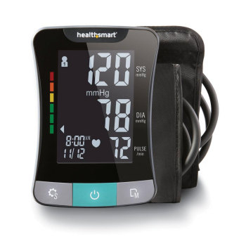 HealthSmart Talking Upper Arm Blood Pressure Monitor- English+Spanish