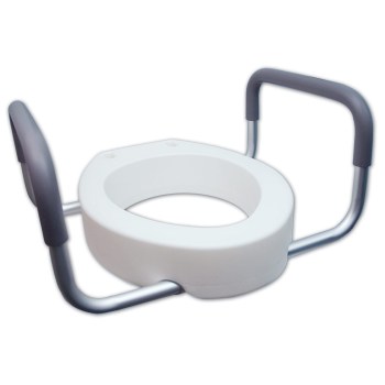 Premium Seat Rizer with Removable Arms - Elongated Toilet