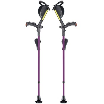 Ergobaum Ergonomic Forearm Crutches- Adult- Purple